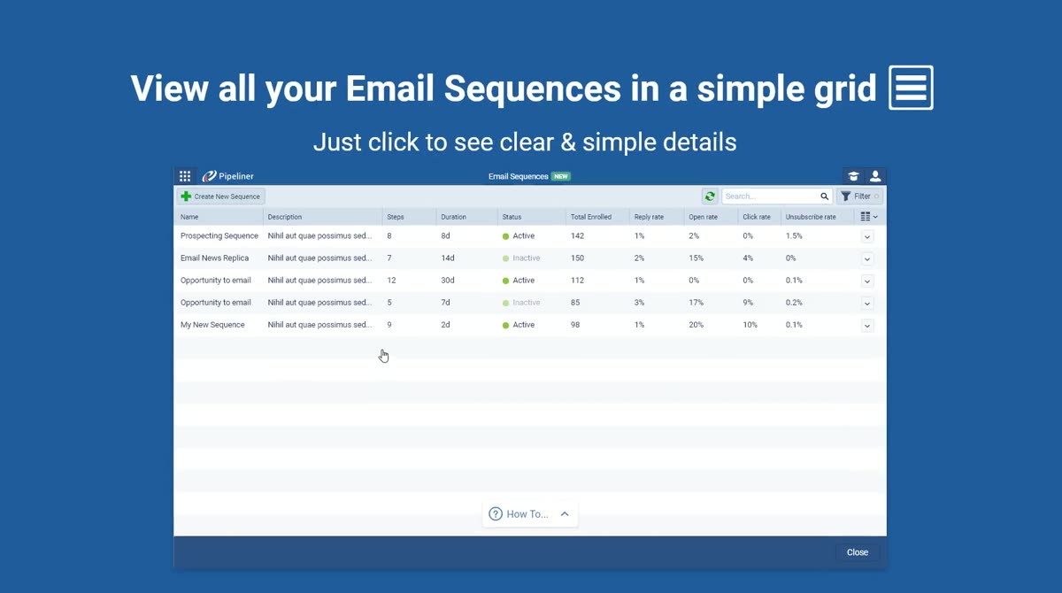 Frame from the Email Sequences launch video