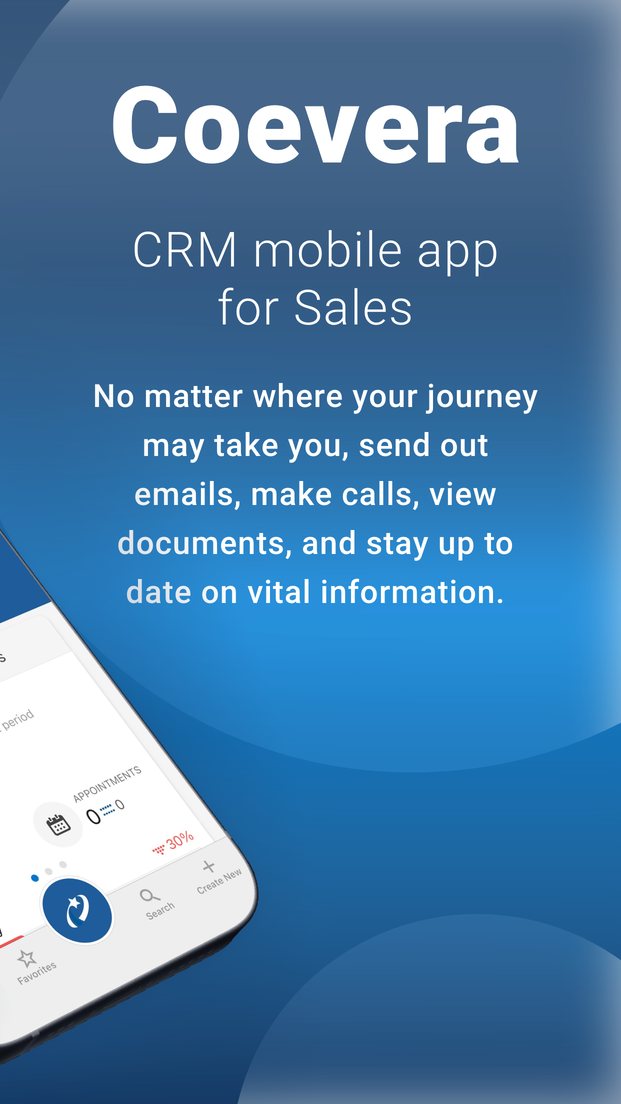 App Store image: Coevera CRM mobile app, opportunities and Voyager AI